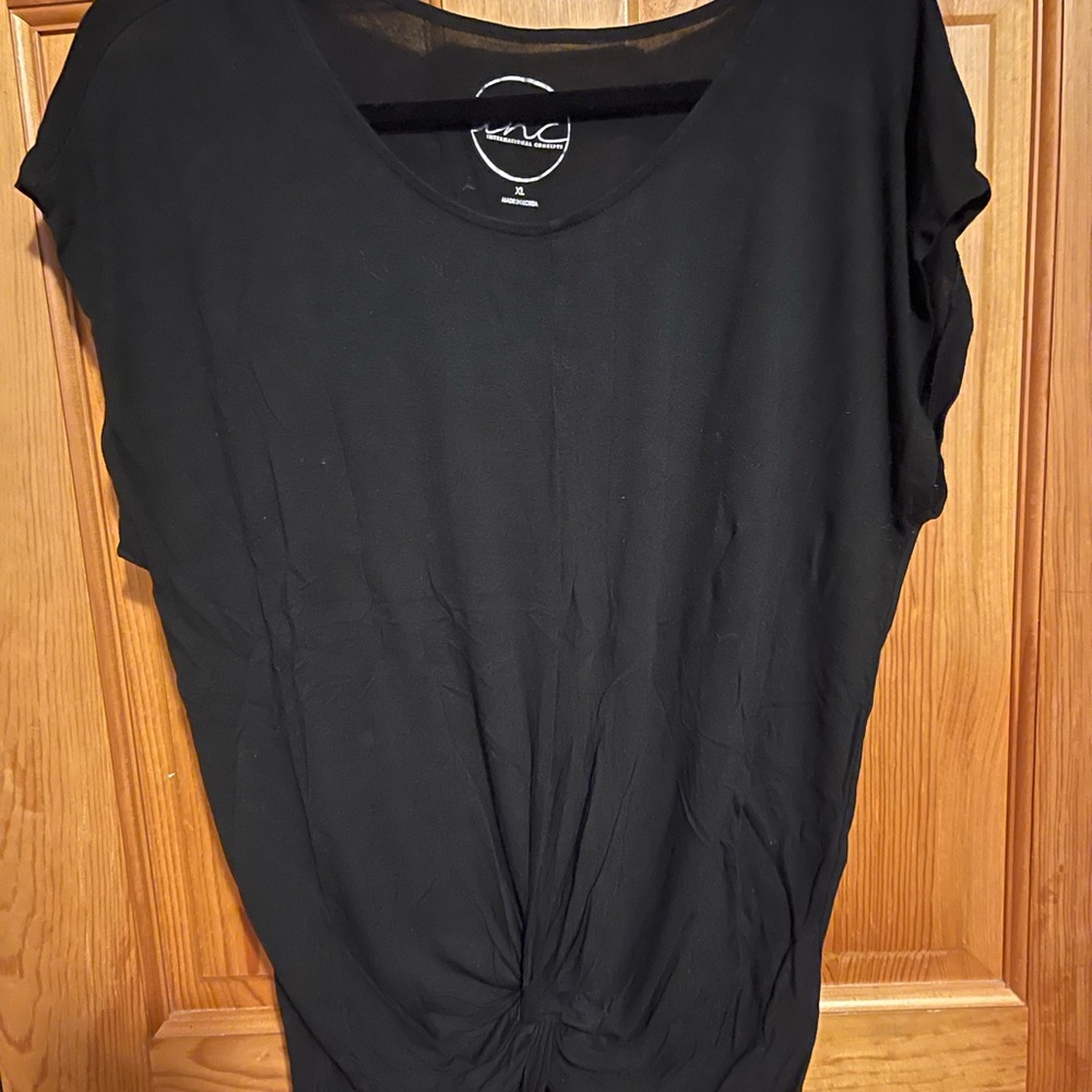 Womens INC size xl black top